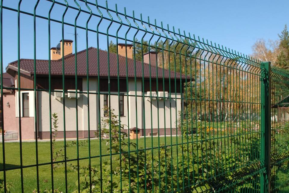 jardin de clôture en métal, treillis métallique de clôture soudé